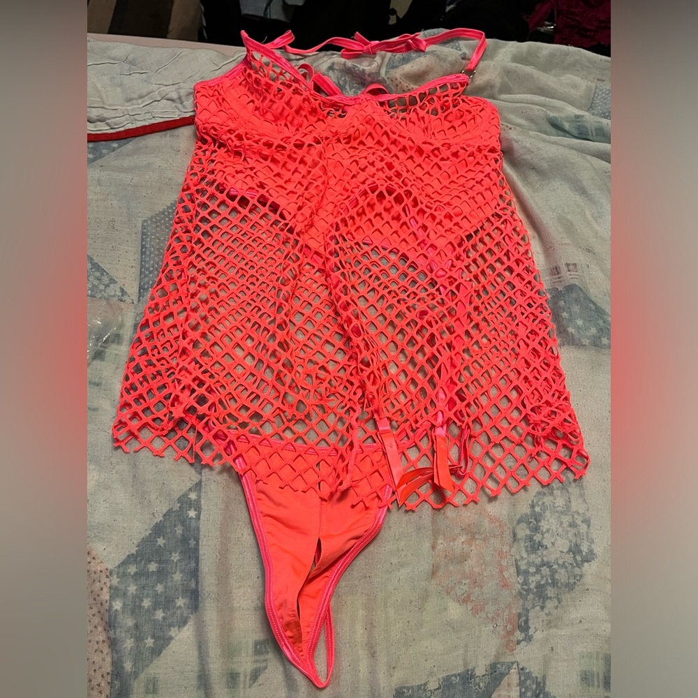 Mesh garter set